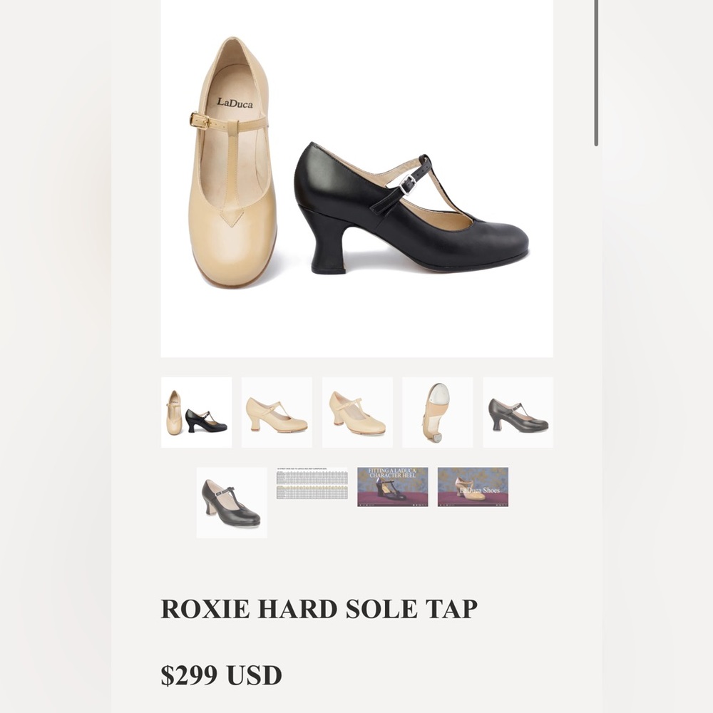 Laduca women’s tap shoe tan
